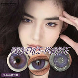 1Pair Natural Colored Contacts Lenses Gray Eye Contacts  Soft Brown Eyes Lenses Yearly Korean Pink/Purplr Beauty Pupils