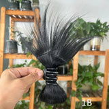 Popxstar Bowknot Claw clamp shape Hair Bun Synthetic Clip In Hair Extensions Hair accessories suitable for women's daily use