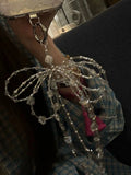 Popxstar Big Bow Girl Bag Pendant Universal Mobile Phone Chain Bead Chain Hanging Rope Keychain