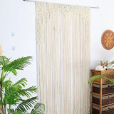 Handmade Cotton Rope Woven Curtain Tassel Tapestry Decorative Door Curtains Homestays Wall Creative Background Partition Curtain