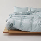 New Simple 100% Lyocell Bedding Set Solid Soft Skin-friendly Queen Duvet Cover Set with Sheets Natural Plant Fibre Quilt Cover