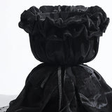 popxstar Sweets Princess Skirt Elastic Floral Yarn Pearl Silk Flower Wrapping Paper Materials Packaging Film For Flower Shop Bouquet
