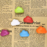 Popxstar  6PCS Creative Cloud Refrigerator Magnetic Sticker Cartoon Magnet Message Board DIY Photo Sticker Cute Refrigerator Magnets Decor