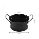 Popxstar  Carbon Steel Bean Pot Camping Cookware Set Noodle Pot Outdoor Dutch Oven Saucepan Soup Pot for Hiking/BBQ Portable Cookware Gift
