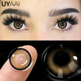 Popxstar Myopia Colored Contact Lenses with Diopters Brown Color Lens Eyes Green Lenses Graduated Blue Lenses Colored Pupils