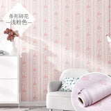 Popxstar Wallpaper Self-adhesive Moisture-proof Pastoral Flower Living Room Bedroom Waterproof Erasable Wall Sticker Home Decoration