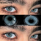 2pcs/Pair Natural Colored Contact Lenses Blue Gray Beauty Pupils Makeup Lenses Brown Eyes Contacts Yearly Soft Lenses