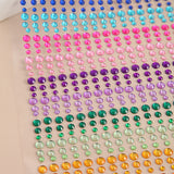 Popxstar 900 pcs Eyes DIY rainbow color patch art accessories music festival stage performance face jewels makeup accessories