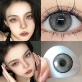 Popxstar  1Pair Color Contact Lens Pupils High Quality Green Eyes Blue Gray Lenses Makeup Diameter 14.2mm Fast Shipping