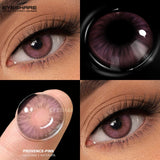 Popxstar  1pair Brown Color Contact Lenses Gray Fashion Lenses Brown Colored Lens Gray Beauty Pupils purple Softlenses eye makeup