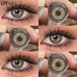 1 Pair Brown Lenses Natural Big Eyes Gray Lenses Cosmetics Korean Style Lenses y2k Colorcon Blue Eye Conatcts Puple Lenses