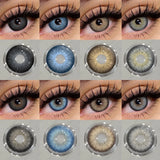 Popxstar  1 Pair Black Color Contact Lenses for Eyes 14.5mm Fashion Contact Lenses Brown Natural Contact Lenses Gray Soft Lens