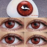 2pcs Color Lens With Degree Purple Contact Lense Korea Natural Blue Contact Lens Beauty High Quality Contact Lense Yearly
