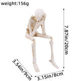 Halloween Skeleton Decoration Resin Party Props Decorating Evil Skeleton Statues Haunted House Cemetery Scenes
