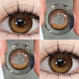 2PCS Yearly Natural Contact Lenses Colored Pupils for Eyes Cosmetics Lenses Beautiful Contacts RU Shipping Fast Delivery