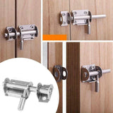 Popxstar Stainless Steel Door Latch Solid Sliding Bolts Latch Hasp Home Hardware Gate Safety Toilet Door Lock