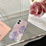 Spring Flowers Blooms Wave Border Phone Case For IPhone 17 Air 16 15 14 13 Pro Max Cases Cute Luxury Cartoon Shockproof Cover