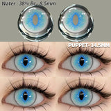 Popxstar  Cosplay Color Contact Lenses for Eyes Anime Eye Lens 1Pair White Black Lenses Contact Lenses Cosmetic Color Lens Eyes