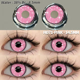 Popxstar  Colored Contact Lenses 2pcs Purple Contact Lenses Anime Cosplay Contact Eye Lenses Halloween Beauty Makeup Color Lens