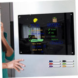 Popxstar Magnets Acrylic Rewritable Message Board Dry Erase Calendar Refrigerator Sticker Home Decor Kitchen Accessories