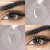 Popxstar  Blue Contact Lenses Colored Contacts for Eyes 1 pair Brown Eye Lenses Gray Lenses Yearly Cosmetic Makeup Eye Contacts