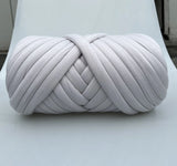 Popxstar Hand Knitting Spin Coarse Thread, DIY, Pet Nest, Thick Chunky Yarn, Cotton Wool Tube Crochet Yarn, Soft Bulky Arm Roving Blanket