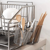 metal stainless steel storage basket wall-mounted kitchen toilet bathroom Draining rack storage rack shelf Small item storage