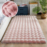 Popxstar Thicken Rabbit Plush Rug Velvet Floor Mat For Bedroom Rugs Bedside Bed Super Soft Winter Warm Carpets Kids Room Blanket Decor