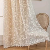 Popxstar  1pc Elegant Blackout Curtain, Polyester Material, Top Ring Hanging Design, Suitable for Bedroom & Living Room, All Seasons Use