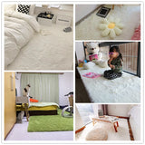 Popxstar White Fluffy Hall Carpet Modern Living Room Bedroom Home Decor Large Mats Thickened Non-Slip Girl Children's Room Pink Furry Rug