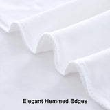 Popxstar Free White Backdrop Curtains for Wedding Parties, Polyester Photography Backdrop Drapes for Birthday Parties Stage