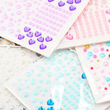 Popxstar Diamond Tattoo Gemstone Acrylic Eye Shadow Sticker Holiday Party Jewels Decoration Face Body Makeup Nail Art Adhesive Kids Makeu