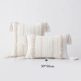 Popxstar  Throw Pillow Case  Decorative Tufted Cushion Cover Tassel Macrame Luxury Pillow Cover for Bed Sofa Couch Home Decor