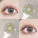 Popxstar  1Pair Colour Contacts Lenses Russian Blue Eye Green Beauty Pupil Brown Colored Gray Soft Yearly Use Makeup Lenses
