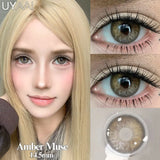 Contact Lenses Beauty Eyes Color Lenses Makeup Natural Black Lens Cosmetics Gray Eye Lenses Makeup Green Beauty Colorcon