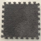 Popxstar 20Pcs Soft Plush Baby Play Mat for Winter Crawling, Interlocking Foam Tiles Rug for Kids Room and Living Room 30x30cm
