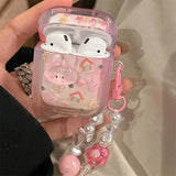 Cute 3D Cartoon Rabbit Headphones Case For AirPods 4 3 2 1 Pro2 Cover TPU Headphone Coque For AirPods 4 4th 3rd Pro 2 2nd Cases
