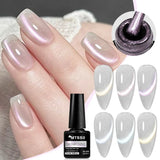 Popxstar  7ml Water Light Cat Magnetic Gel Nail Polish Colored Glass Bead Effect Transparent Soak Off UV Gel LED Nail Art Varnish