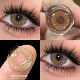 1 Pair Color Contact Lenses for Eyes Color Eye Lens Brown Eye Lenses  Gray Pupils Lens Yearly Black Contacts