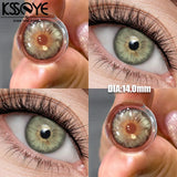 Popxstar  2Pcs Best Selling Contacts Colored Lenses Myopia Degree -0.00 to -8.00 Blue Green Grey Series Soft Lens EyeBeauty Pupil