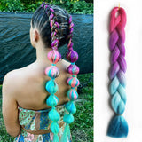 Popxstar Tinsel Jumbo Braids Ombre Braiding Hair Add Tinsels Colored Braiding Hair Synthetic Braiding Hair Festival Hair Crave Hair