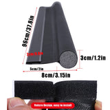 Popxstar Adjustable Door Bottom Seal Strip Weatherstrip Under Door Draft Stopper Anti-Cold One Side Gap Blocker Foam Weather Strip