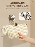 Popxstar Suction Cup Roll Paper Holder Wall Mounted Paper Towel Hanger Utensils for The Kitchen Paper Roll Holder Kitchens Accessories