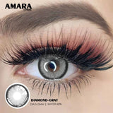 Popxstar  1 Pair GRAY Lenses Anime Accessories Color Contact Lenses for Eyes Comic Tears Eye Fashion Lenses