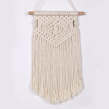 Popxstar  Macrame Woven Wall Hanging  Chic Room Geometric Tapestry Art Beautiful Apartment Dorm Room Decoration
