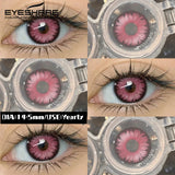 Halloween Colored Contact Lenses 2Pcs Cosplay Anime Cyber Makeup Blue Pink Color Contacts Red Eye Lens Fast Delivery