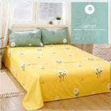 Popxstar  New Fashion Print Queen Size Bedding Set King Size Daisy Printed  Duvet Cover Set with Flat Sheets Cozy Durable Bedding Sets