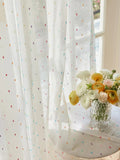 Popxstar  Instagram style cute rainbow bean linen curtain window screen