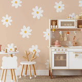 Popxstar Large Daisy Flowers Boho Wall Stickers Home Decorative Wall Decals for Kids Nursery Room Living Room Interior Wall Art Vinyl