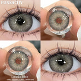 Popxstar  2Pcs Greeen Lenses Natural Colored Contact Lenses for Eye High Quality Blue Eyes Contacts Lens Yearly Beautiful Pupil